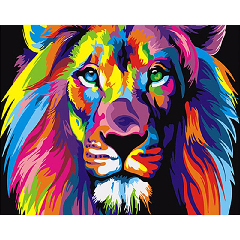 Colorful Animal Art Kit by Numbers