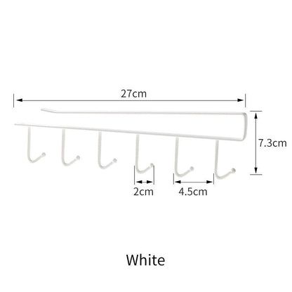 Space Saving Under Cabinet Storage Hook Rack - Fesara