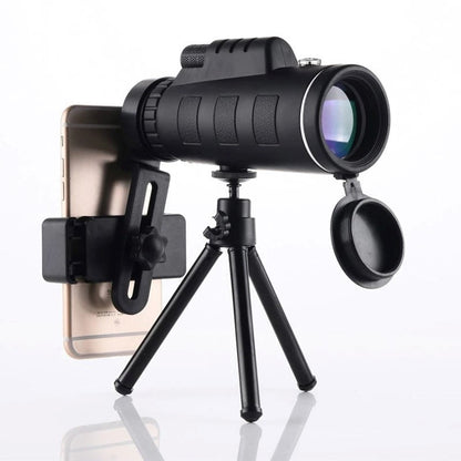 Portable HD Monocular Telescope with Phone Adapter & Stand - Fesara