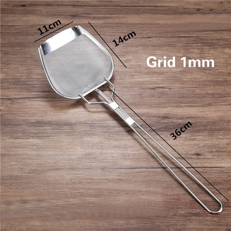 Premium Metal Frying Strainer Spoon