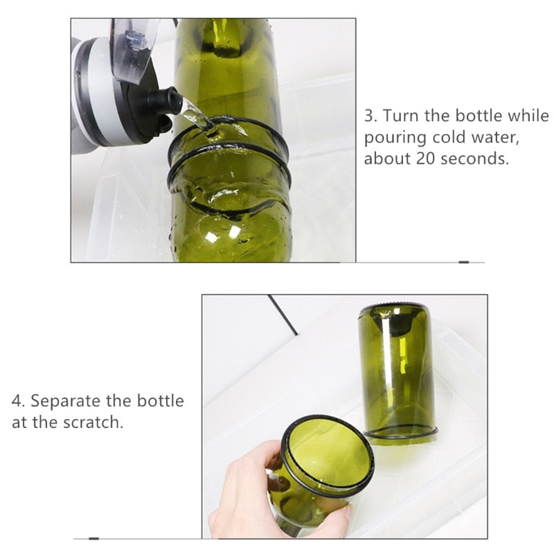 Easy Glass Bottle Cutting Kit Tool Set