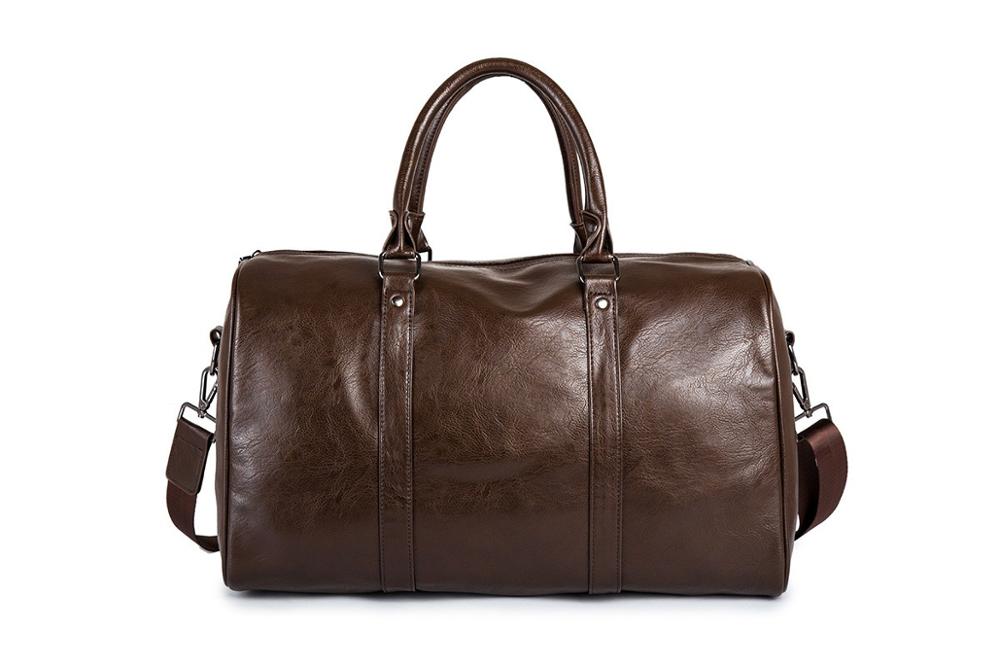Classic Leather Duffel Bag for Men