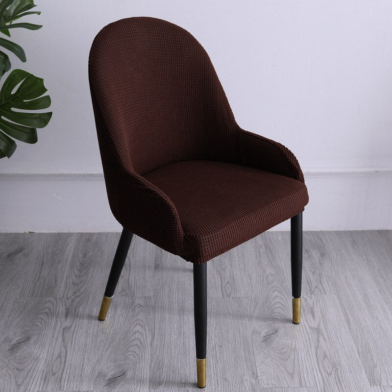 Stretchy Snug Fit Curved Chair Slipcover