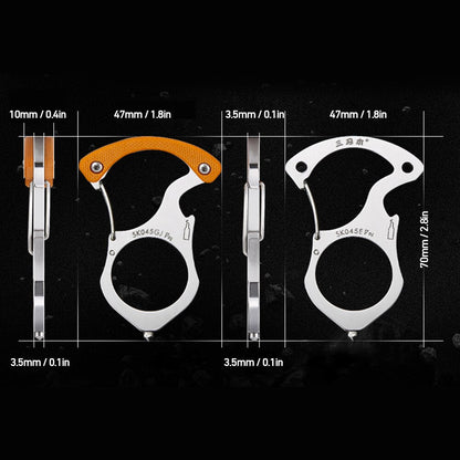 Tough Outdoor Survival Keychain Ring Tool