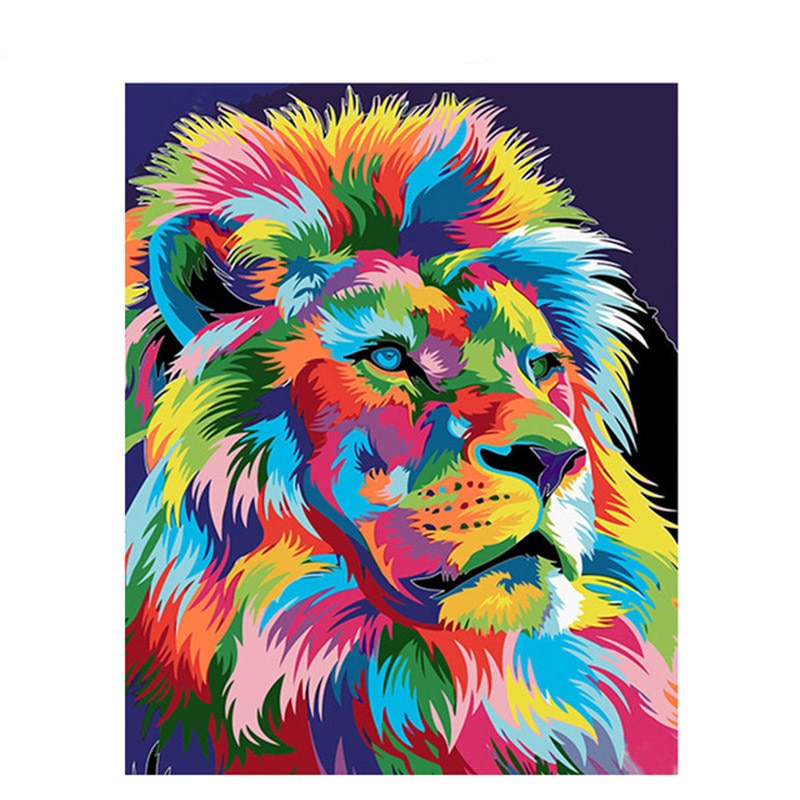 Colorful Animal Art Kit by Numbers