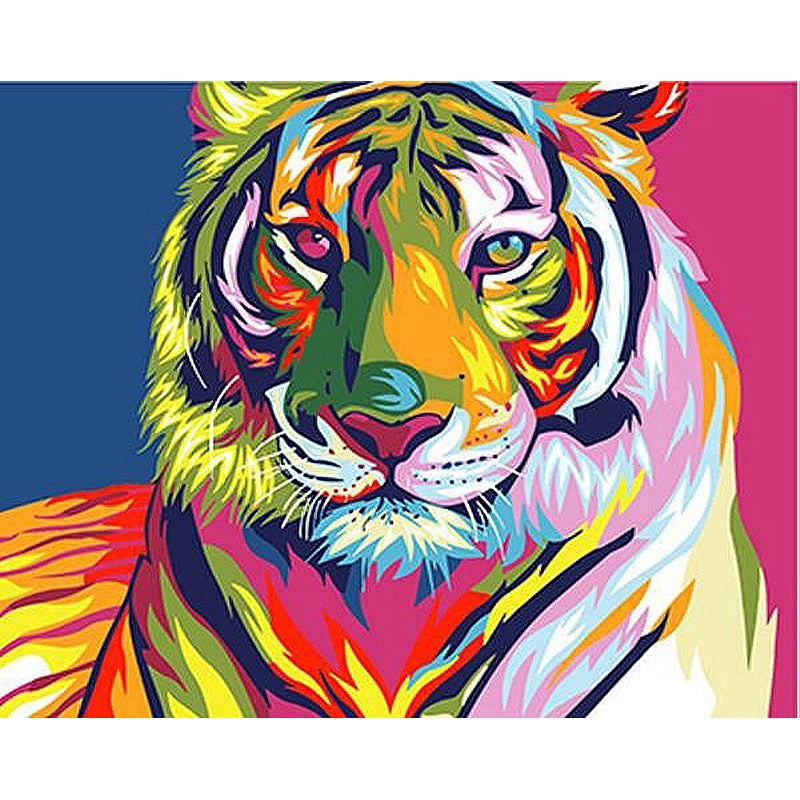 Colorful Animal Art Kit by Numbers
