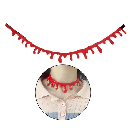 Spooky Bloody Drip Halloween Choker Necklace