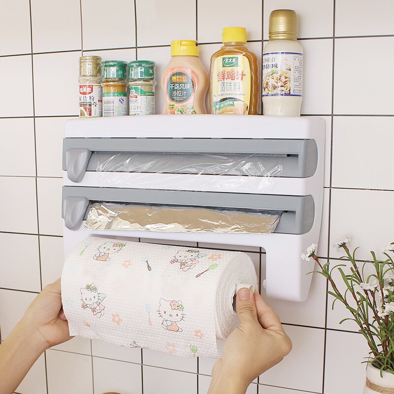 Space Saving Foil and Baking Paper Holder Shelf