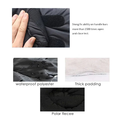 Warm Parenting Gloves for Stroller Pushing