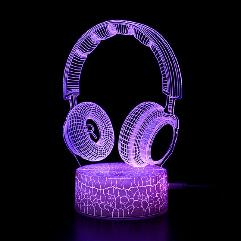 Colorful 3D Bedroom Night Light Lamp