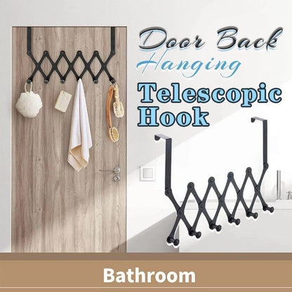 Space Saving Over Door Closet Hook Rack