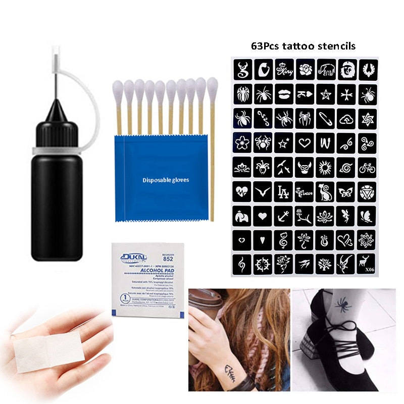Easy Henna Temporary Tattoo Set - Fesara
