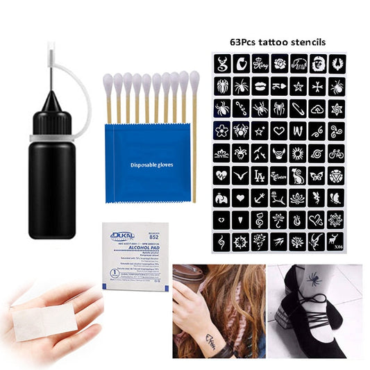 Easy Henna Temporary Tattoo Set - Fesara