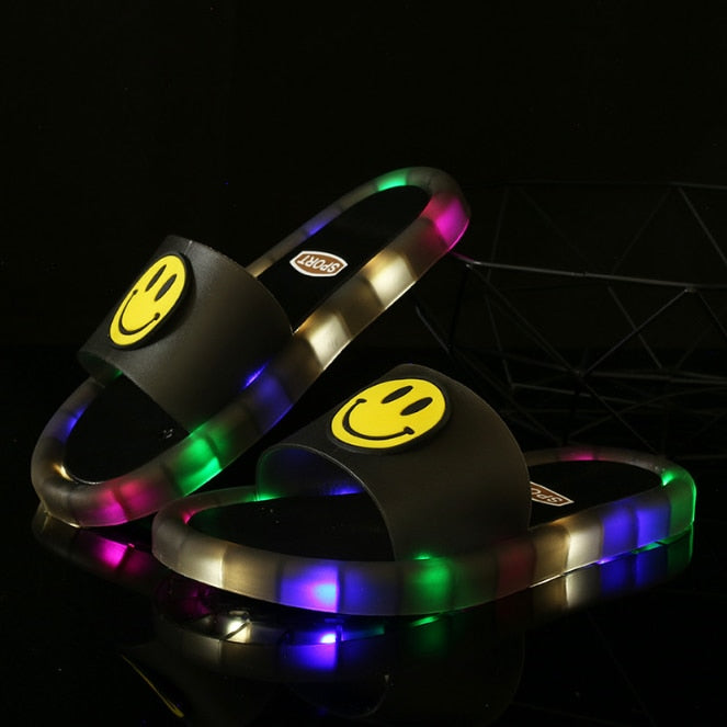 Colorful LED Flashing Fun Slippers - Fesara
