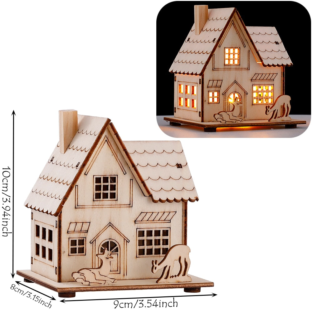 Rustic Wood Hanging Home Decor Lantern Light