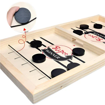Fun Wooden Air Hockey Table Game - Fesara