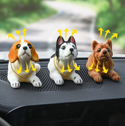 Fun Car Dog Bobble Head Decor