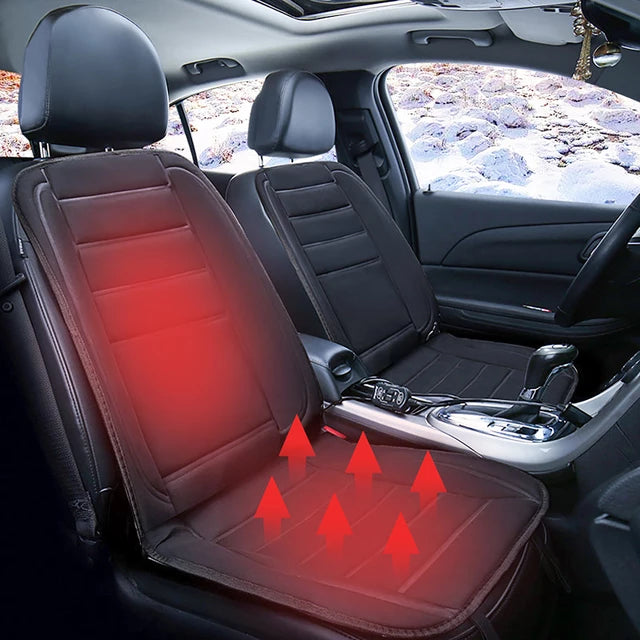 Warm Car Seat Heater Cushion - 12V Memory Foam Support