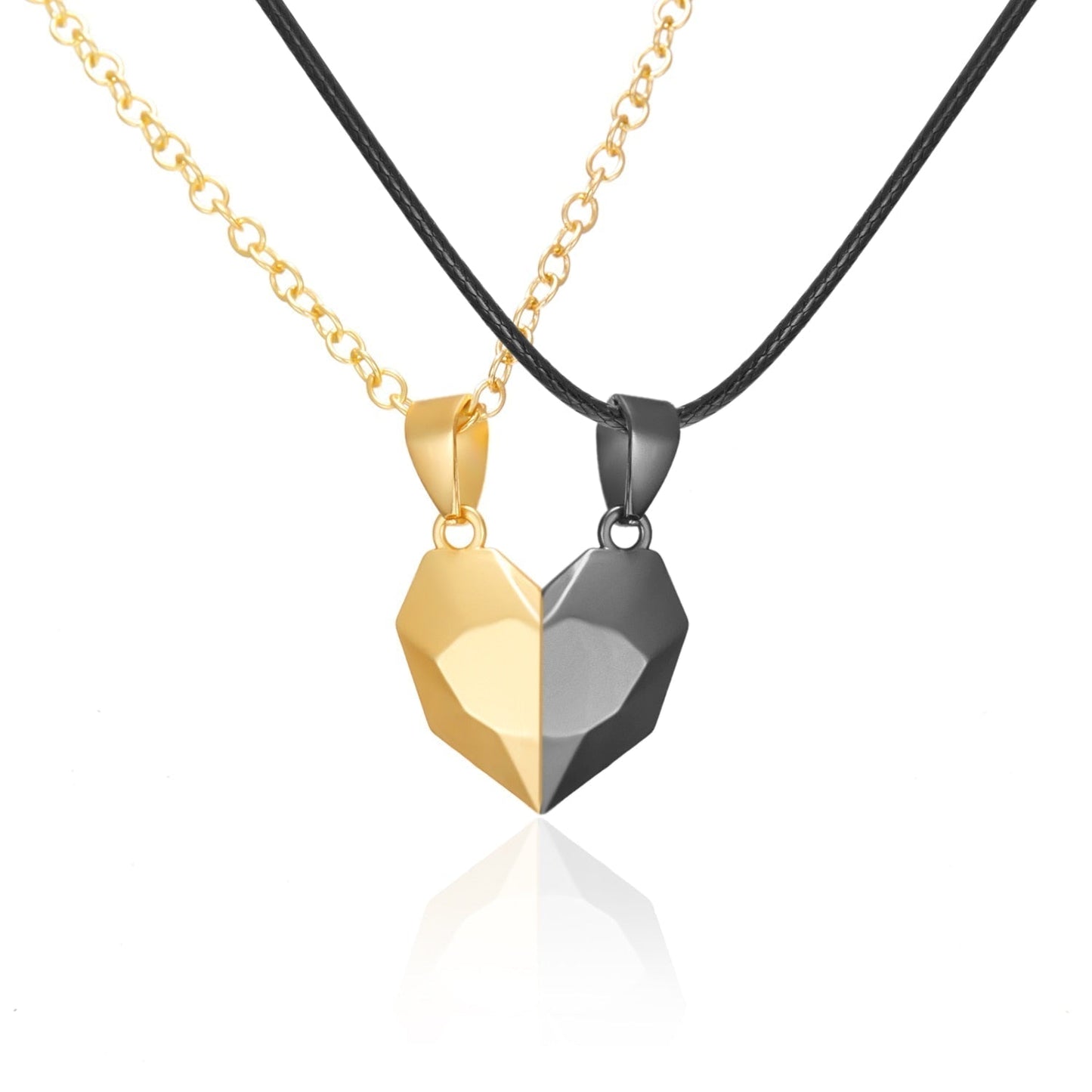 Romantic Magnetic Heart Lovers Necklace - Fesara