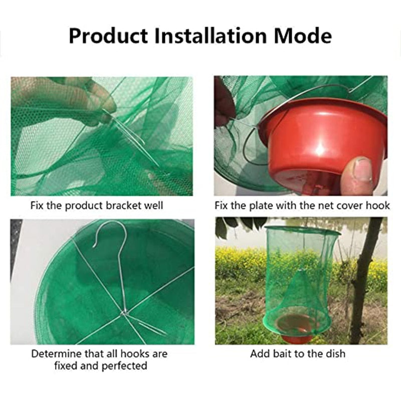 Practical Hanging Fly Catcher Net Trap