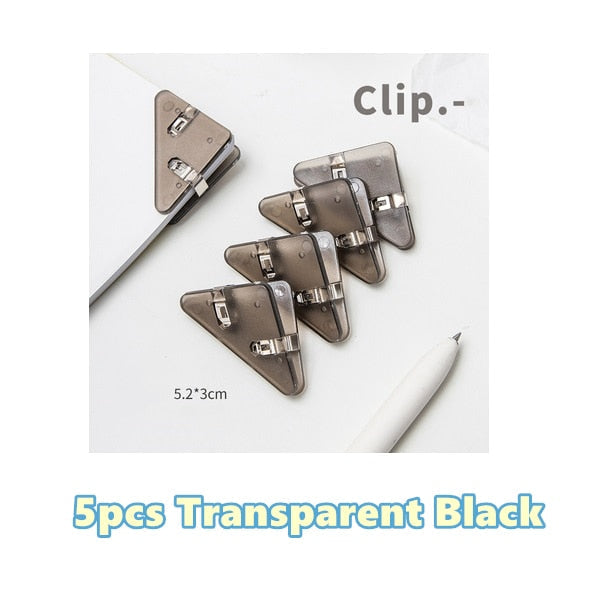Colorful Book Page Triangle Clip Holder