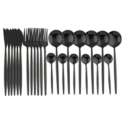 Premium Gold Plated Stainless Steel Flatware Set