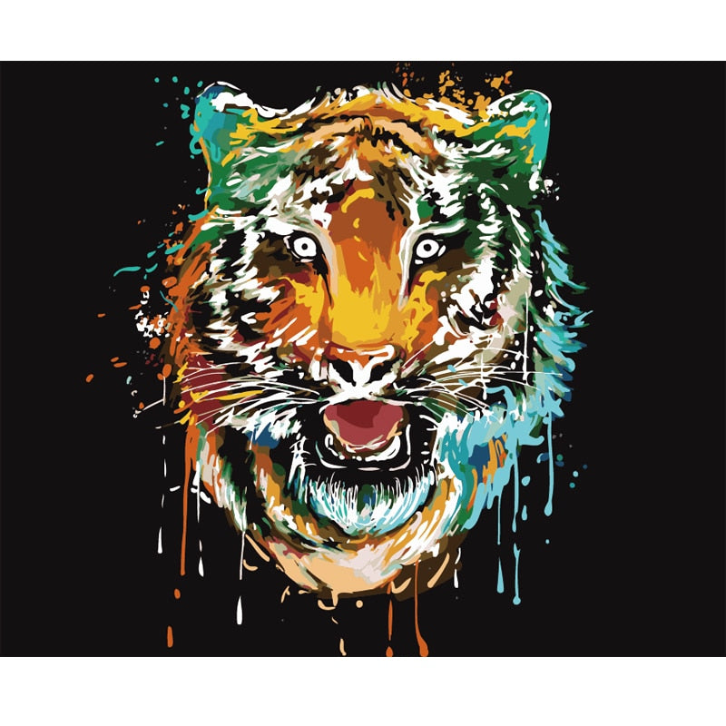 Colorful Animal Art Kit by Numbers