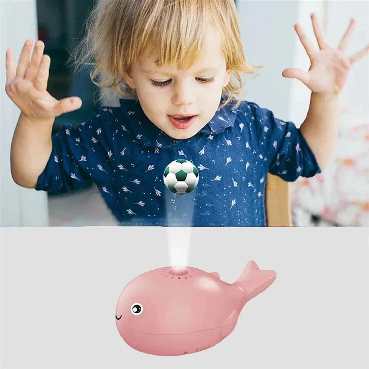 Colorful Whale Bath Toy with Splash Ball