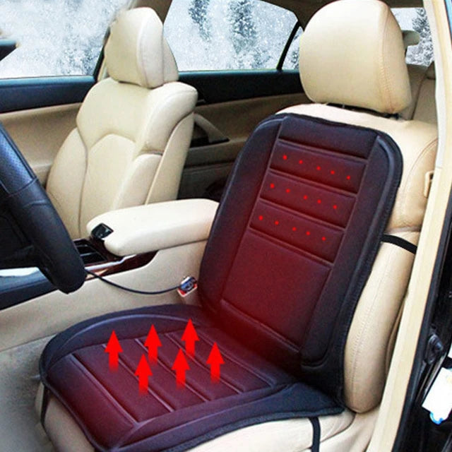 Warm Car Seat Heater Cushion - 12V Memory Foam Support - Fesara