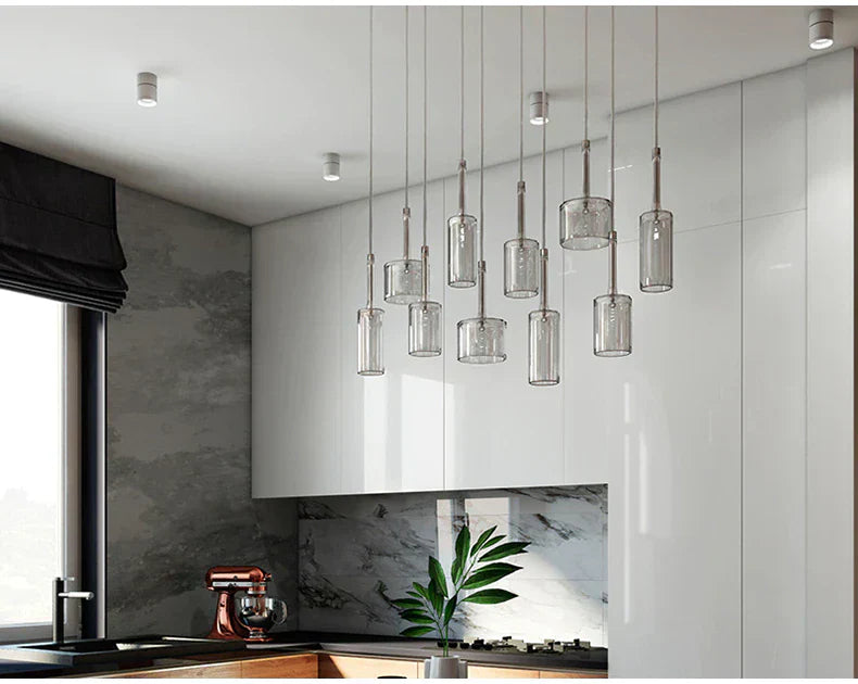Stylish Glass Hanging Light Fixtures