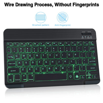 Compact Wireless Bluetooth Keyboard Mouse Combo