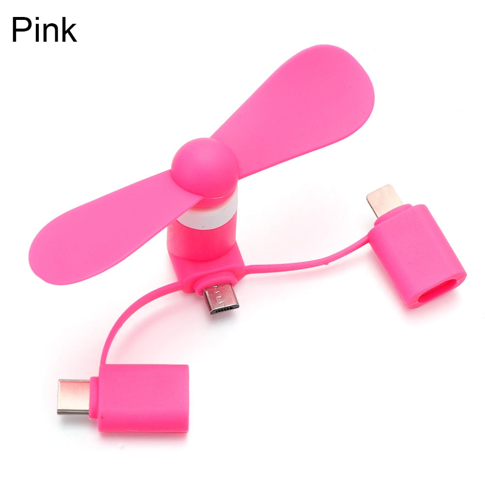 Compact Travel Phone Cooling Fan