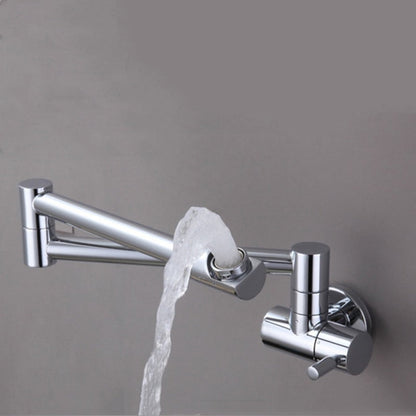 Space-Saving Folding Kitchen Faucet in Chrome Finish