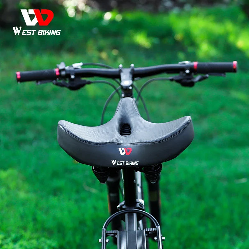 Ergonomic Bike Seat with Thick Cushion Pad – Most Comfortable Bicycle Seat for MTB and Road Bikes, Breathable Design-2