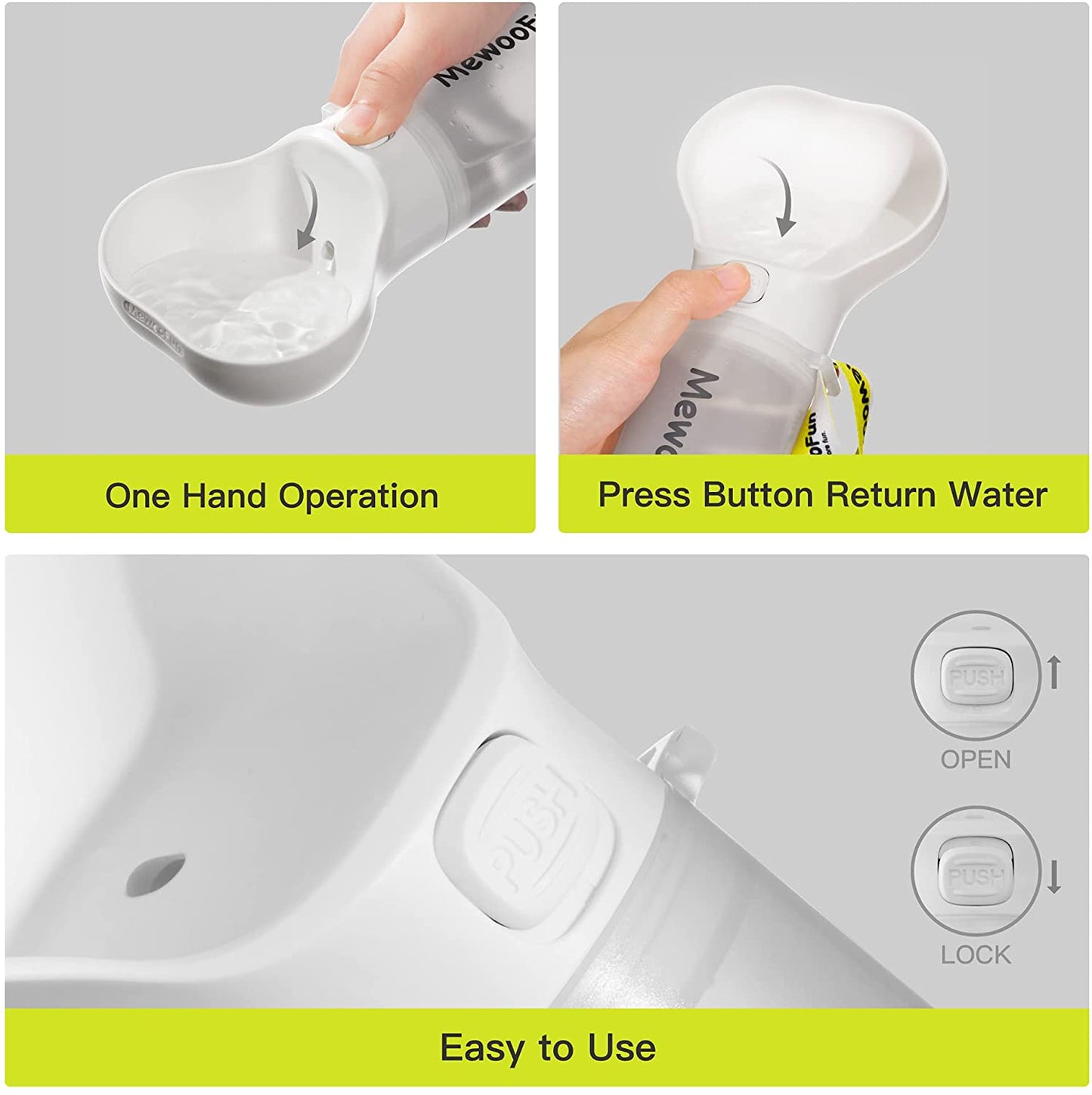 Fesara Cute Dog Bone Water Bottle