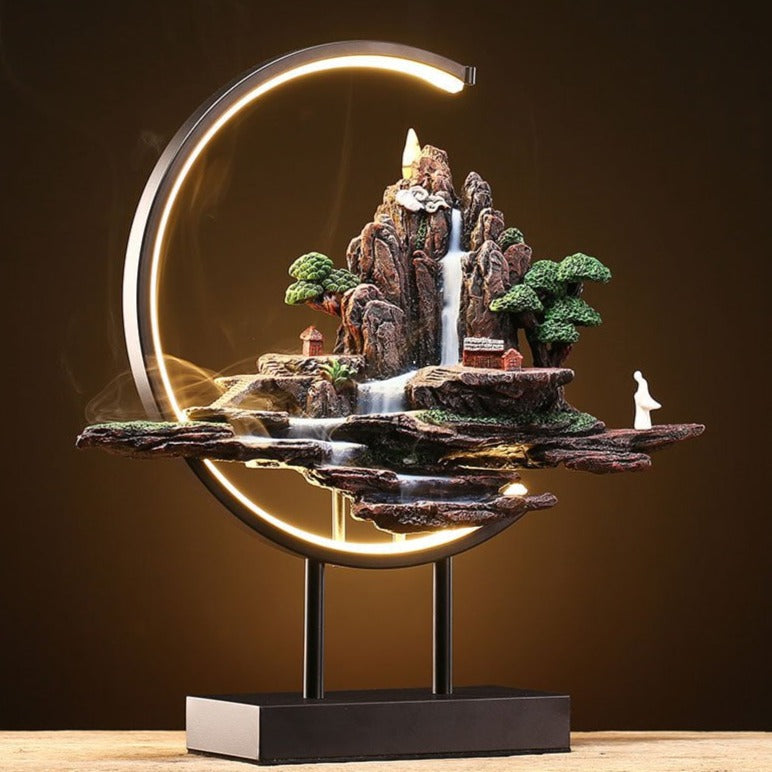Fesara | Incense Lamp with Serene Nature Scene - Fesara