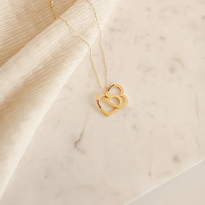 Customizable Heart Layered Necklace