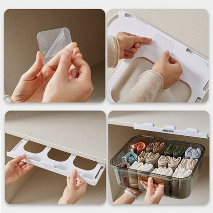 Space Saving Under Desk Storage Drawer Organizer