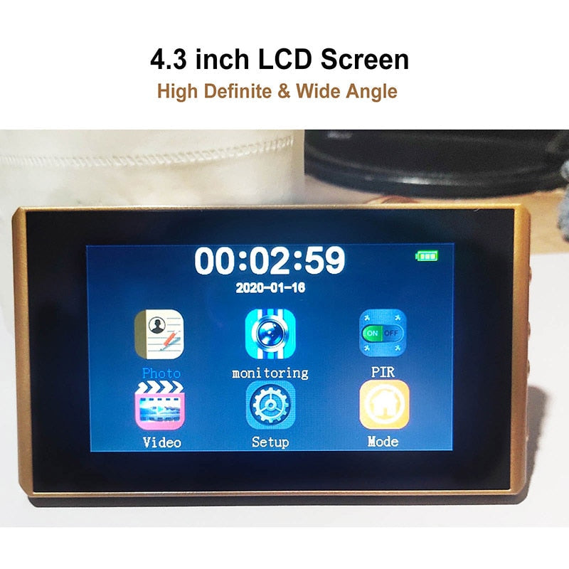 Wireless Motion Detection Door Viewer Camera