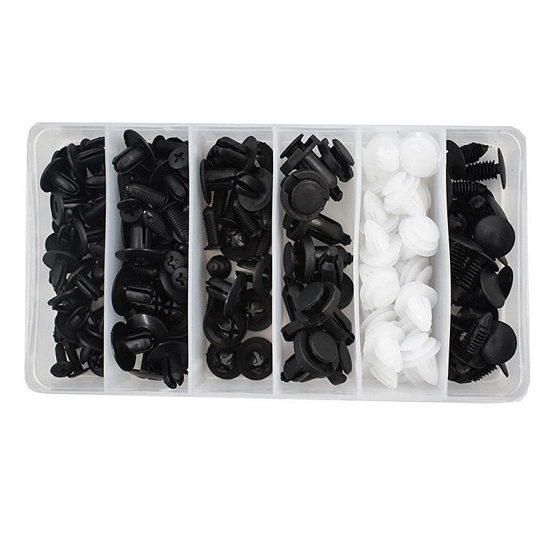 100pcs Car Body Clip Kit Fast Rivet Bumper Pins Set