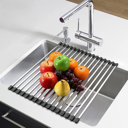 Compact Folding Dish Rack for Small Kitchens