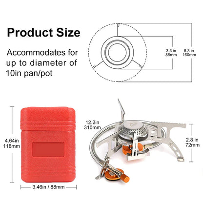 Portable Compact Gas Camping Stove