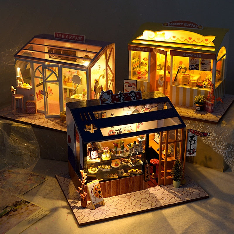 Small Japanese Model House Building Set