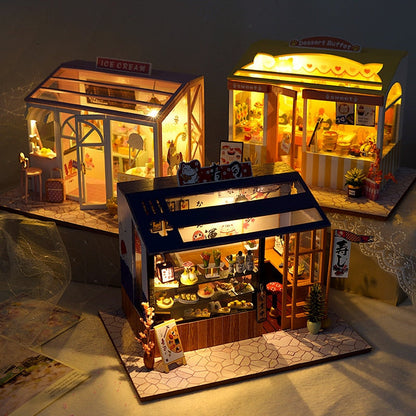 Small Japanese Model House Building Set