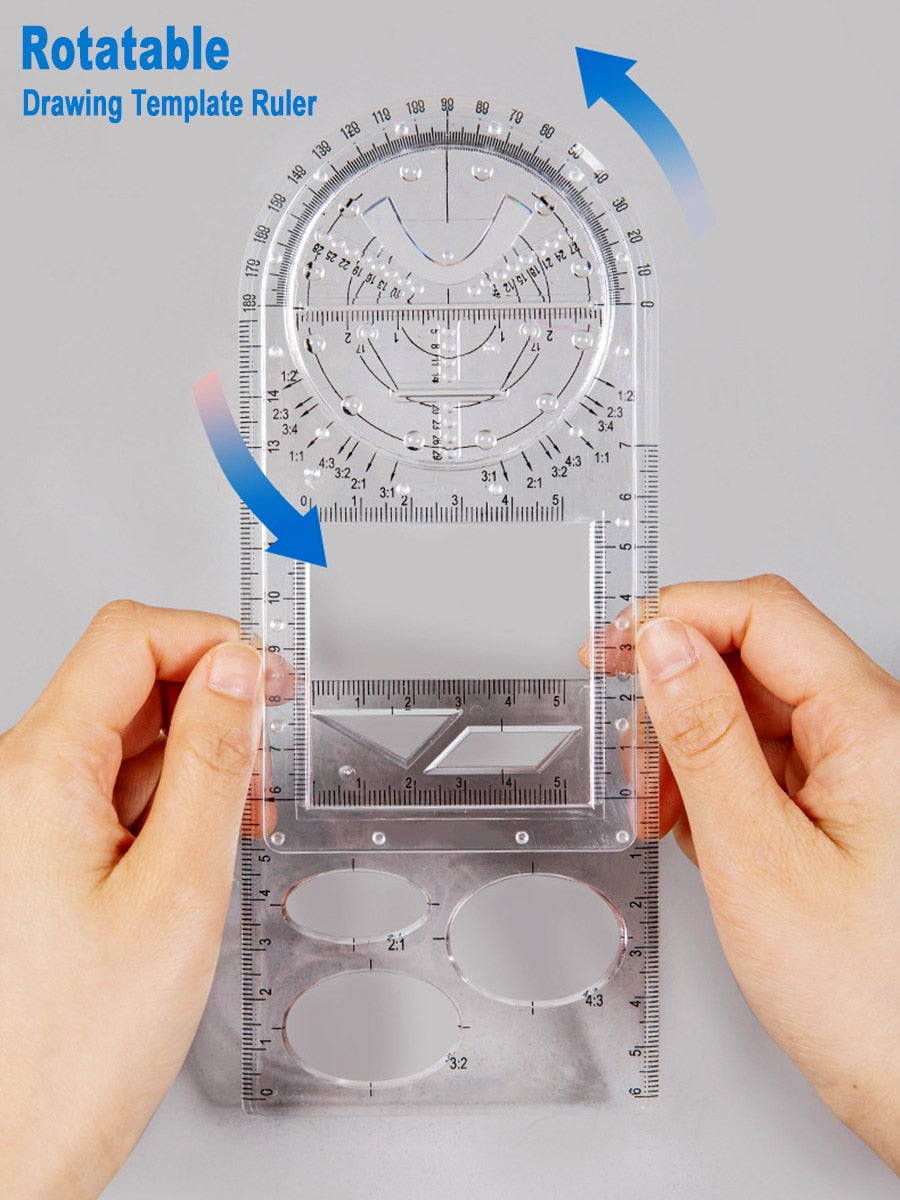 Fesara | Modern Geometric Pattern Straight Edge Ruler