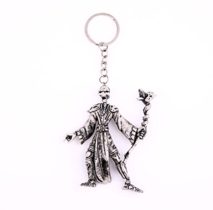 Unique Goth Style Skeleton Keychain
