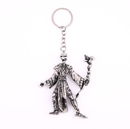 Unique Goth Style Skeleton Keychain