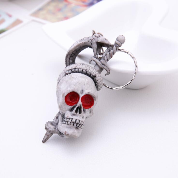 Unique Goth Style Skeleton Keychain