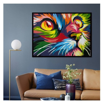 Colorful Animal Art Kit by Numbers