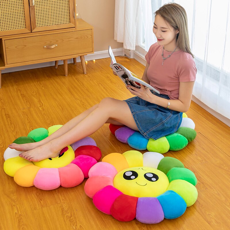 Bright Floral Soft Cushion Pillow